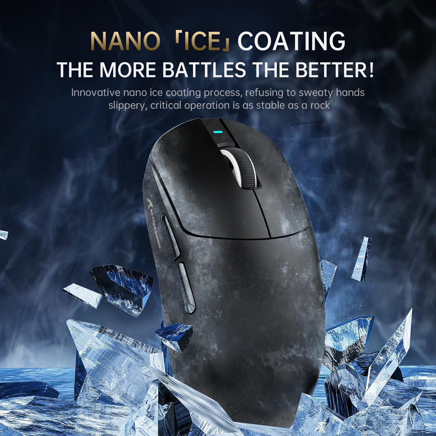 Mouse de gaming wireless ATTACK SHARK® X8 Ultra, 42.000 DPI, 8.000