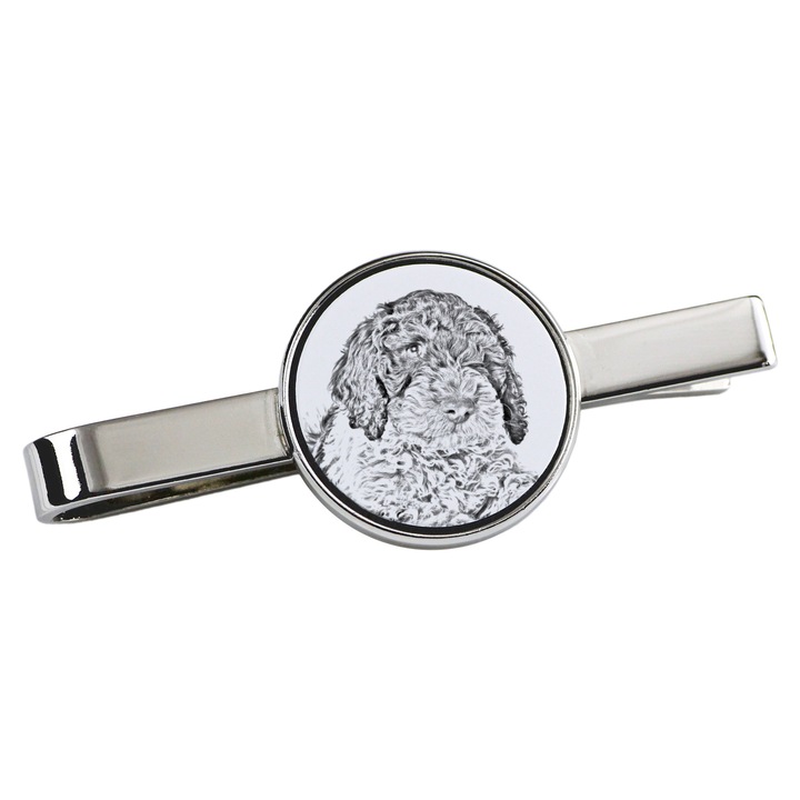 Személyre szabott kutyás nyakkendűtű, Art-Dog, fém, 5x2cm