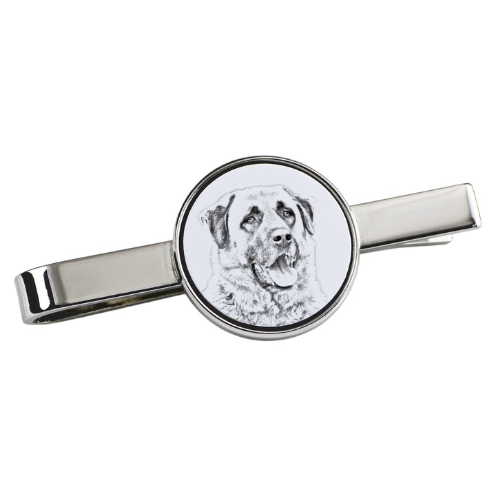 Nyakkendőtű kutyával, Art-Dog, fém, 5x2cm