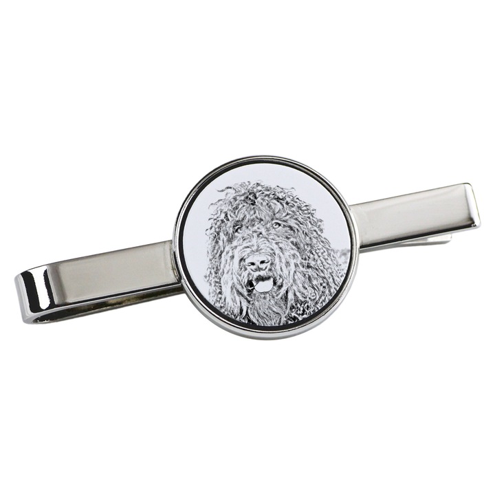 Agrafa de cravata personalizata cu caine, Art-Dog, metal, 5x2cm