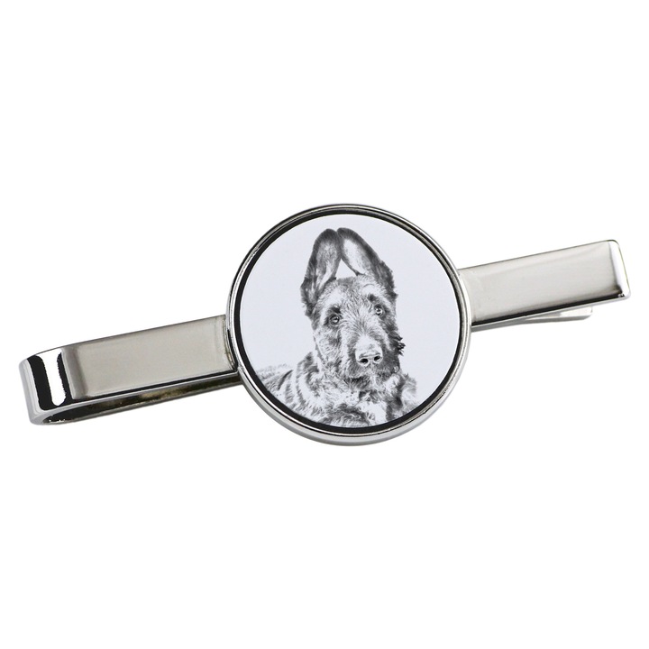 Nyakkendőtű kutyával, Art-Dog, fém, 5x2cm