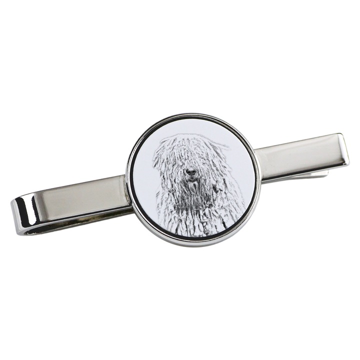 Személyre szabott kutyás nyakkendűtű, Art-Dog, fém, 5x2cm