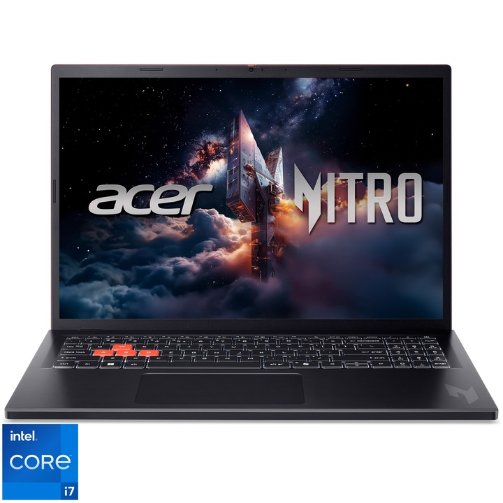 Acer Nitro Lite 16 NL16-71G-751G Gaming laptop Intel® Core™ i7-13620H processzorral akár 4,9 GHz, 16", WUXGA, IPS, 165Hz, 16 GB DDR5 RAM, 512 GB SSD, NVIDIA® GeForce RTX™ 3050 6 GB GDDR6, No OS, Fekete