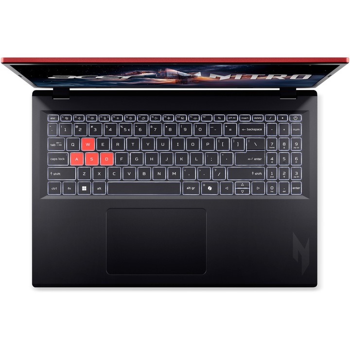 Laptop Gaming Acer Nitro Lite 16 NL16-71G-57M9 cu procesor Intel® Core™ i5-13420H pana la 4.7GHz, 16'', WUXGA, IPS, 165Hz, 16GB DDR5 RAM, 512GB SSD, NVIDIA® GeForce RTX™ 3050 6GB GDDR6, No OS, Shale Black