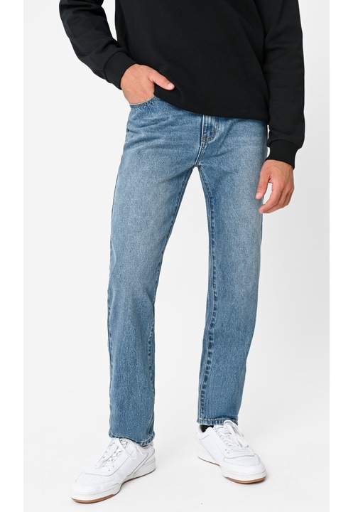 Férfi egyenes szárú farmer, Volcano D-Jacob, világoskék, Világoskék