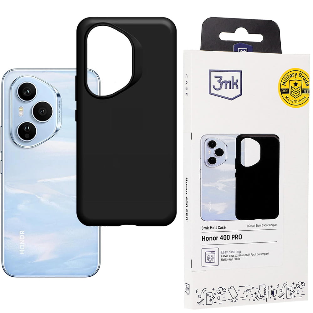 Husa, 3mk Matt Case pentru Honor 400 Pro, Negru