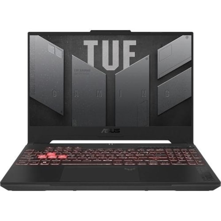 Laptop Gaming ASUS TUF A17 FA707NUG, Display 17.3" FHD (1920 x 1080), Procesor AMD Ryzen™ 7 7445HS, Memorie RAM 16GB DDR5, Capacitate de stocare 2TB SSD, Placa video dedicata NVIDIA GeForce RTX 4050 6GB, No OS, Gri (INT Keyboard)