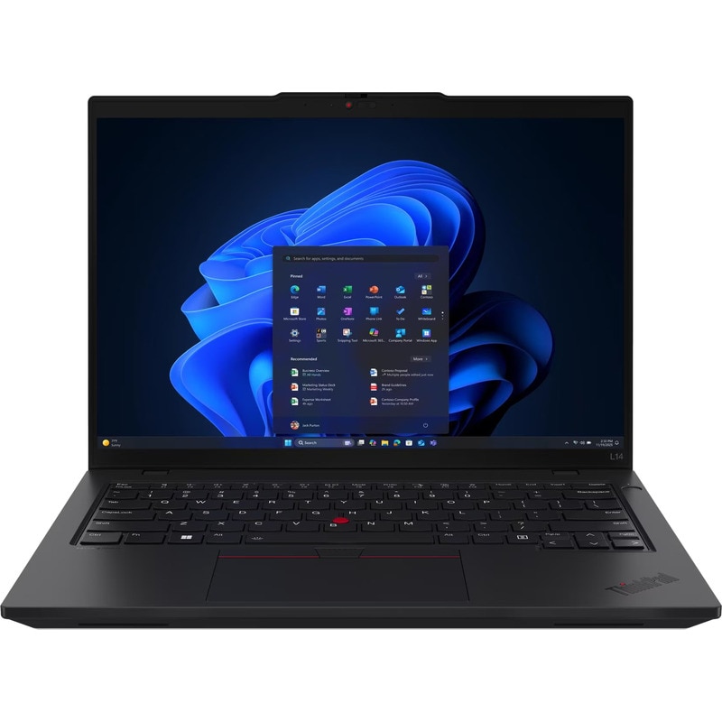 Laptop Lenovo ThinkPad L14 Gen 6 Procesor Intel® Core™ Ultra 7 255U 12M Cache, up to 5.20 GHz, 14" WUXGA, 16GB DDR5, 512GB SSD, Intel Graphics, Windows 11 Pro, Negru