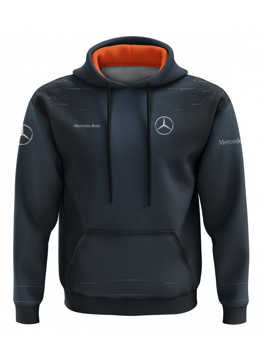 Мъжки суичър Mercedes-Benz 1.2.8, качулка, многоцветен