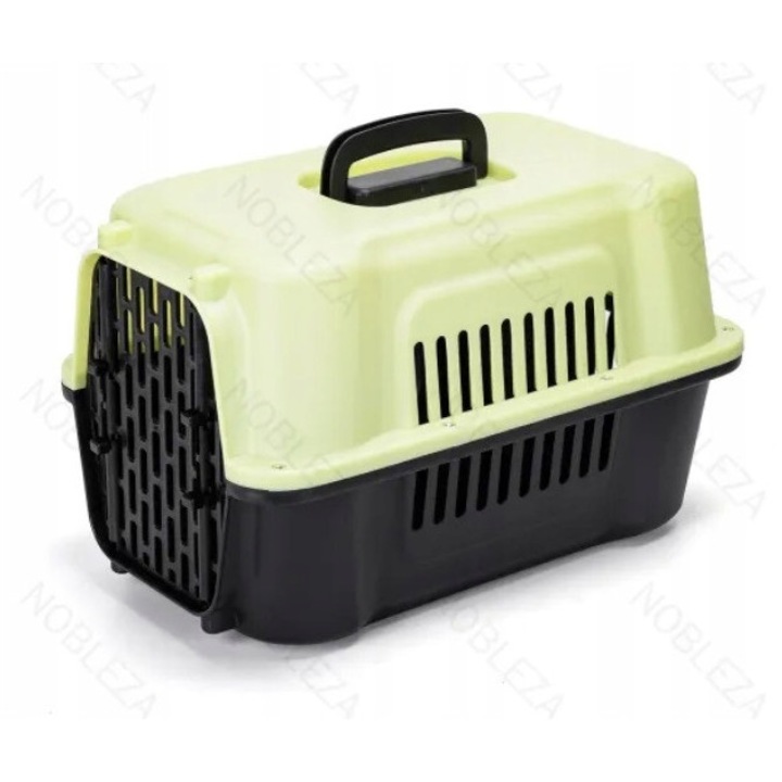 Transporter pentru animale, Nobleza, 31x30x48cm, verde deschis cu elemente gri, maxim 5kg