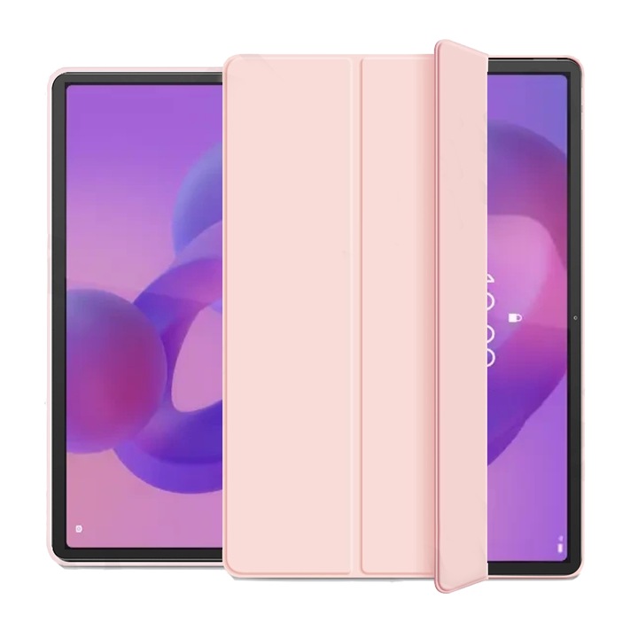 Ултра тънък калъф за Lenovo Idea Tab TB336FU, 11.0", Силиконов TPU, Смарт калъф - Розов