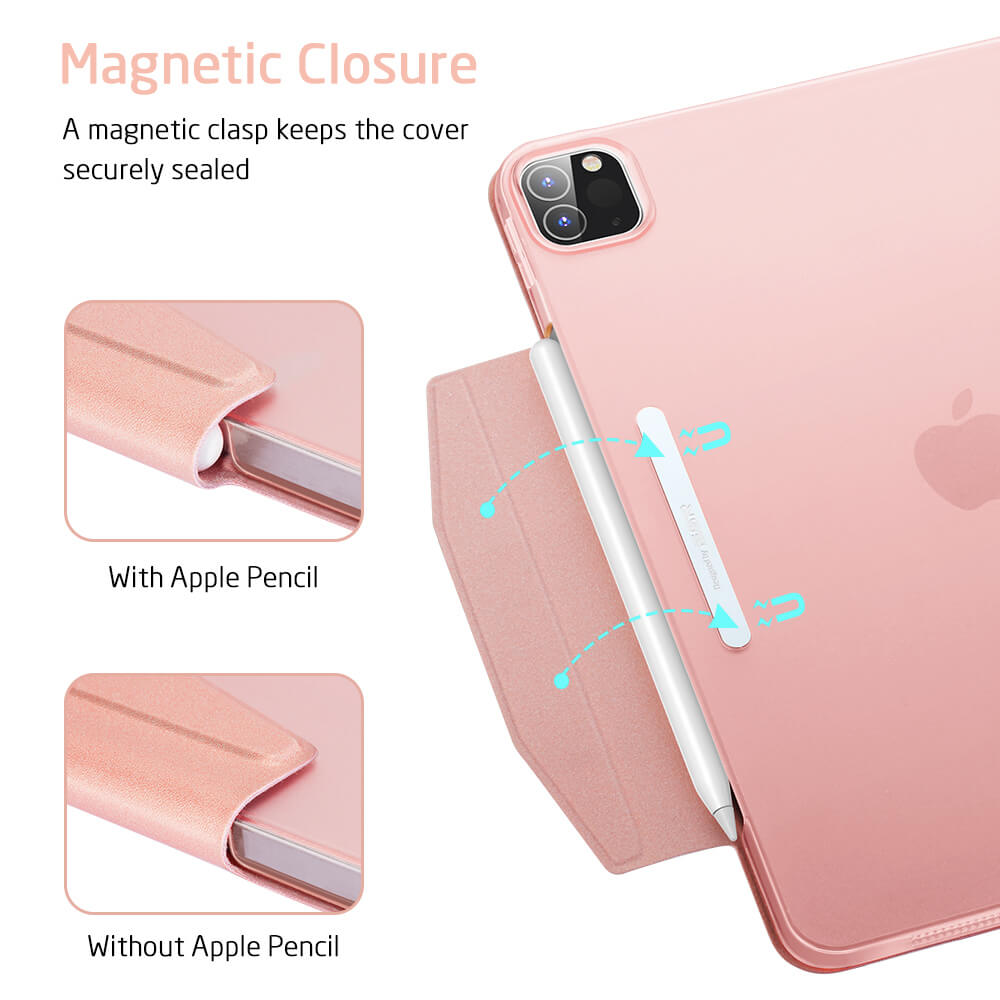 Set husa tableta si Sticla Temperata, ESR, pentru iPad Pro 12,9 2021/2022