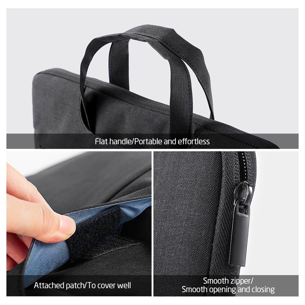 Geanta laptop ESR Light Travel 15,6", neagra, impermeabila, cu compartimente suplimentare