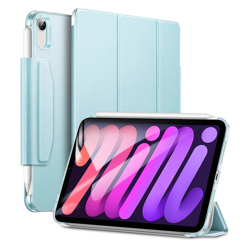 Husa tableta ESR Ascend Trifold cu clapeta, albastru deschis, pentru iPad mini 6 2021
