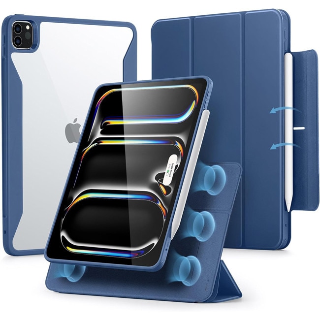 Husa tableta, ESR, albastra, pentru iPad Pro 11 2024, 3 in 1
