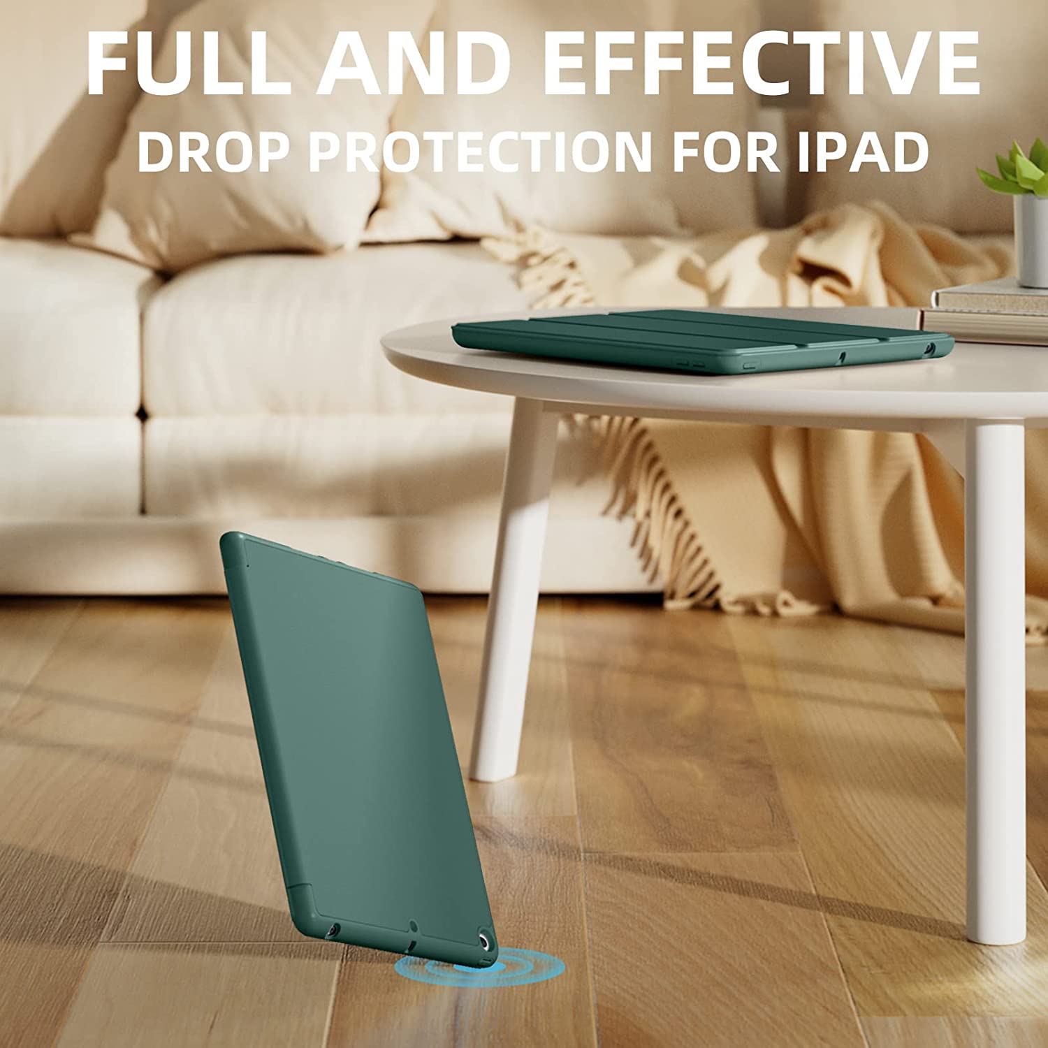 Husa tableta Orso, flexibila, TPU cu suport pentru creion, gri lavanda, pentru iPad Air/Air 2