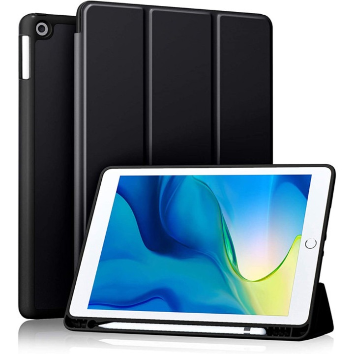 Carcasa flexibila din TPU, pentru iPad Air si Air 2, Orso, suport pentru creion, neagra