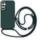 Husa telefon Orso, pentru Samsung Galaxy A35 5G, silicon, verde, cu snur