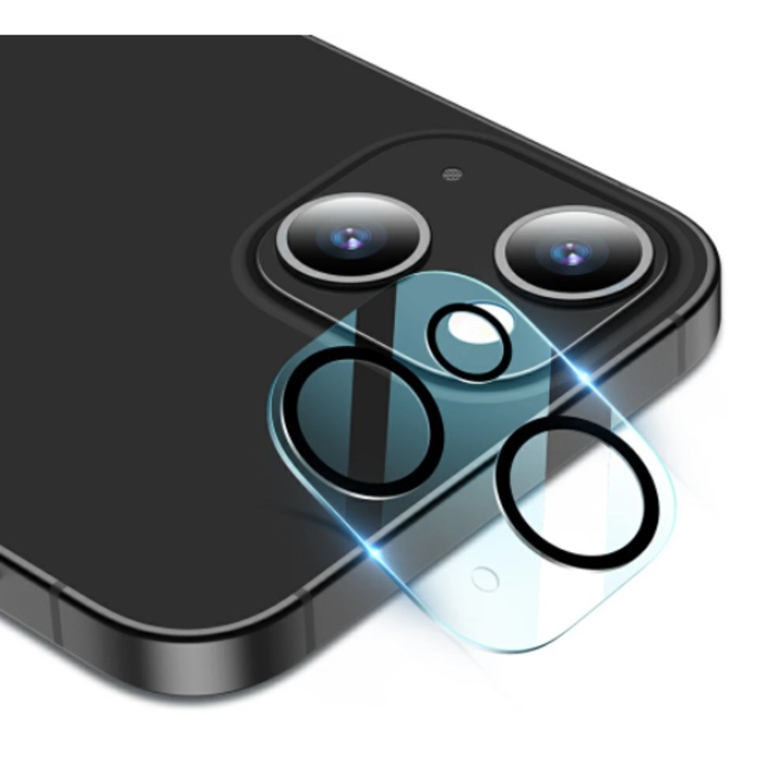 Folie protectie camera, Orso, Full Cover, 9H, transparent, pentru iPhone 13/13 mini