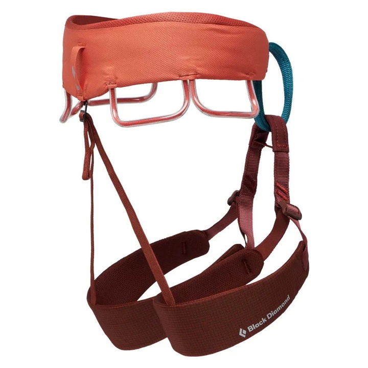 Uprzaz Wspinaczkowa Damsa Black Diamond Momentum, Ergonomica, Neagra, Marime Ajustabila
