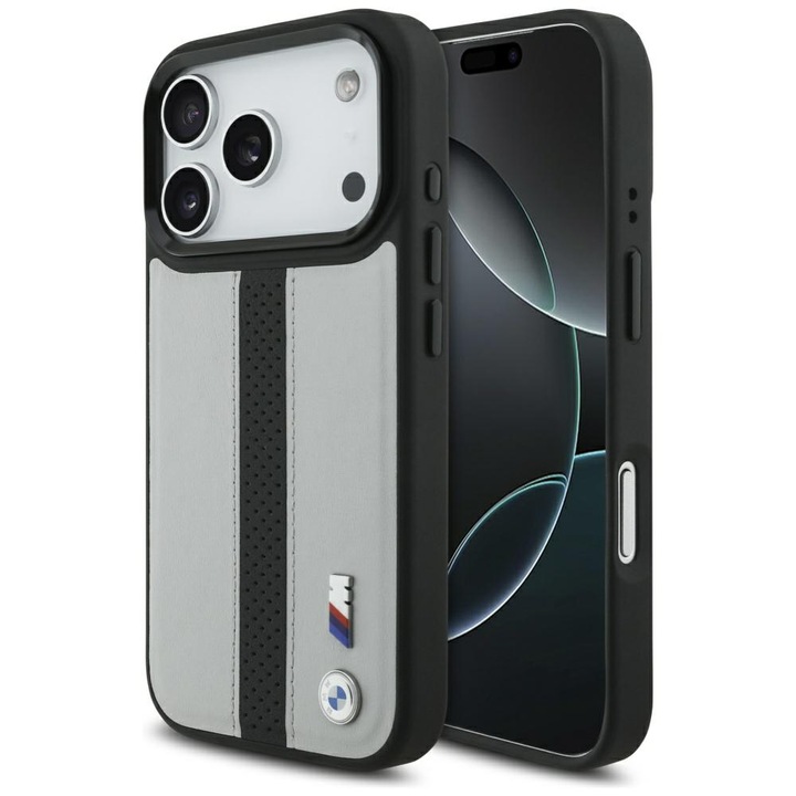 Telefon tok, BMW, MagSafe, szürke, iPhone 17 Pro-hoz