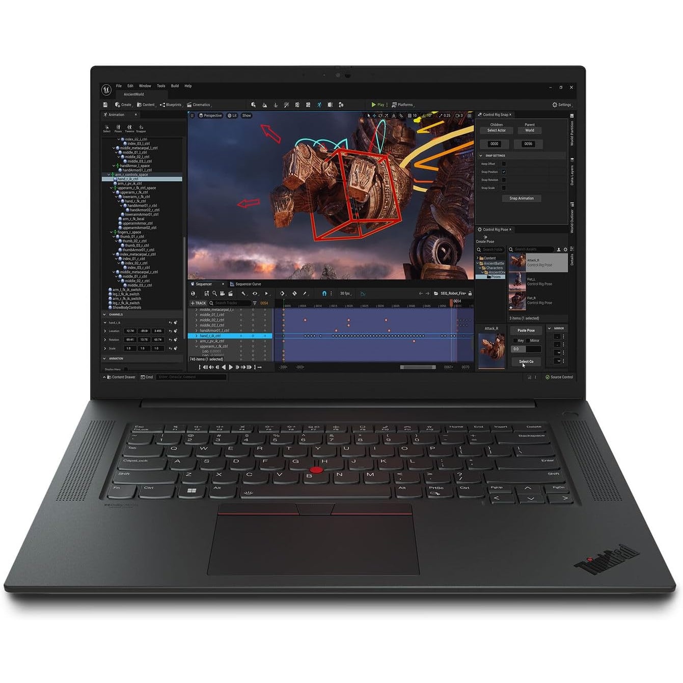Laptop Lenovo ThinkPad P1 Gen 6, 16" WQXGA 2560x1600 IPS 500nits 165Hz, Intel Core i9-13900H 14-core, 64 GB DDR5, 2 x 1TB SSD m2 PCIe, NVIDIA RTX 2000 Ada 8GB GDDR6, Windows 11 Pro, Carbon Fiber, Aluminium Case 1.86 kg Black