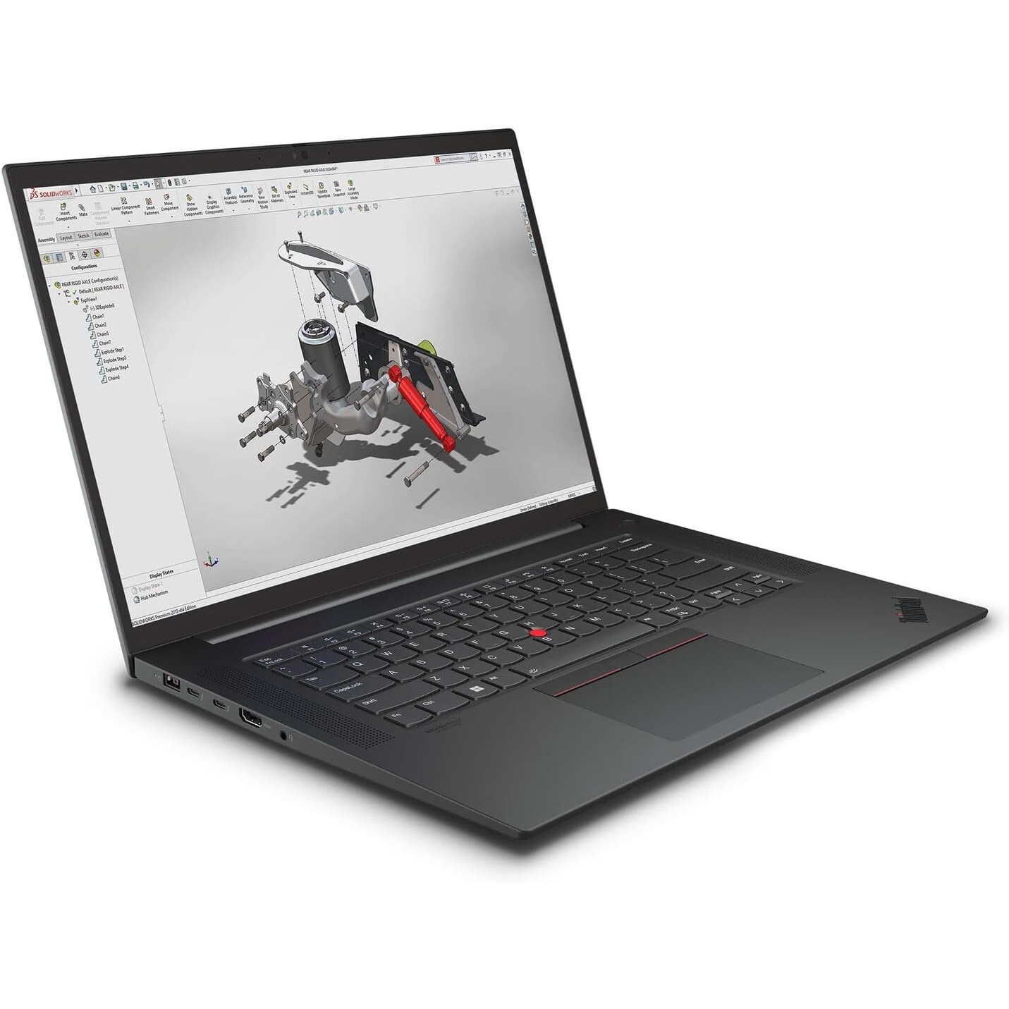 Laptop Lenovo ThinkPad P1 Gen 6, 16" WQXGA 2560x1600 IPS 500nits 165Hz, Intel Core i9-13900H 14-core, 64 GB DDR5, 2 x 1TB SSD m2 PCIe, NVIDIA RTX 2000 Ada 8GB GDDR6, Windows 11 Pro, Carbon Fiber, Aluminium Case 1.86 kg Black