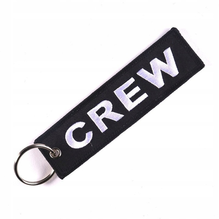 AW kulcstartó, Crew, fekete/fehér, 13x3cm