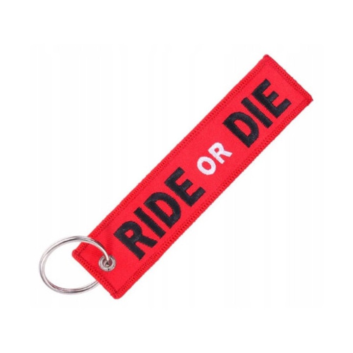 Kulcstartó, AW, Ride or Die, 13,0x3,0cm, többszínű