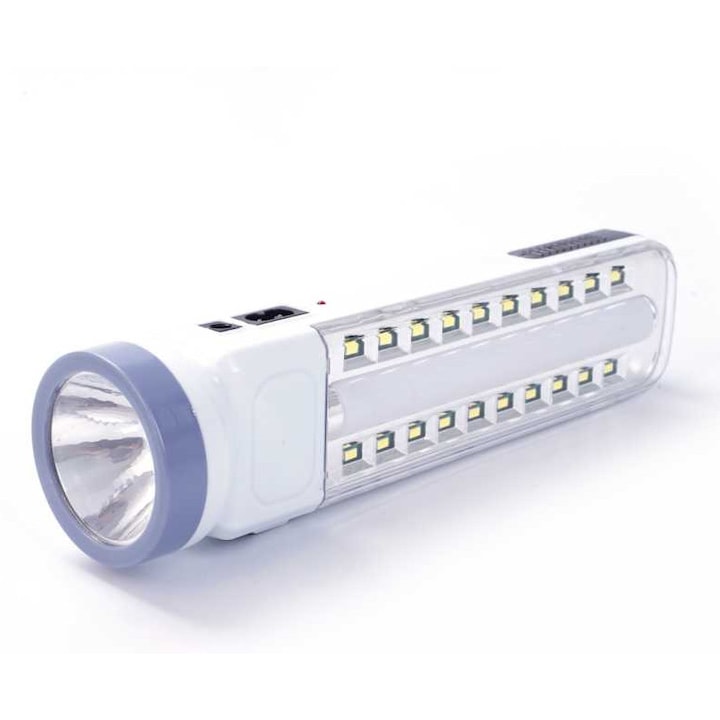 Презареждаем многофункционален авариен соларен фенер с преносима захранваща банка, устойчив на атмосферни влияния, 30x10см