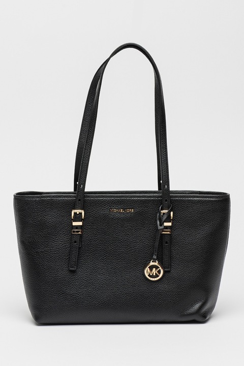 Michael Kors, Geanta tote de piele Quinn, Negru