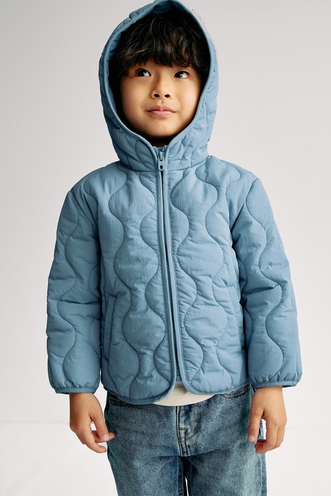 Marks & Spencer, Geaca matlasata cu fermoar, Albastru lavanda