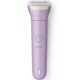 Aparat de ras electric pentru femei, fara fir PHILIPS BRL114/00, umed si uscat, autonomie: 80 minute, 1 accesoriu, trimmer (pieptene) pentru tuns, culoare mov