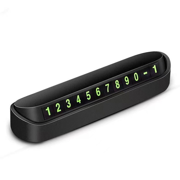 5 x Suport de afisare a numerelor de telefon pentru parcare temporara, negru