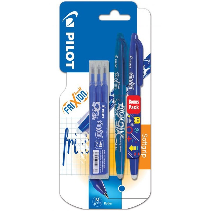 Set Pilot Frixion - 2 pixuri, 3 rezerve