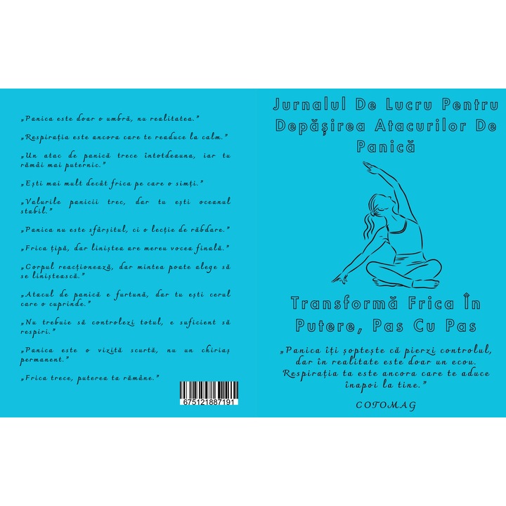 Jurnalul De Lucru Pentru Depasirea Atacurilor De Panica - Transforma Frica In Putere Pas Cu Pas / Autovindecare / Transformare Interioara / Regasirea Echilibrului / Calm, Claritate si Curaj
