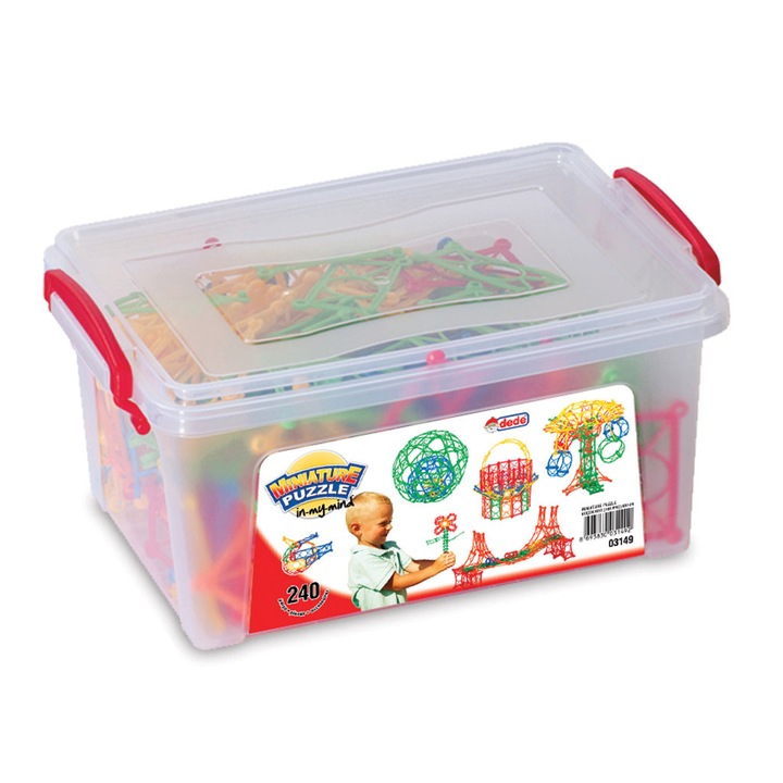 Set de constructie DEDE - Puzzle in miniatura, 240 piese