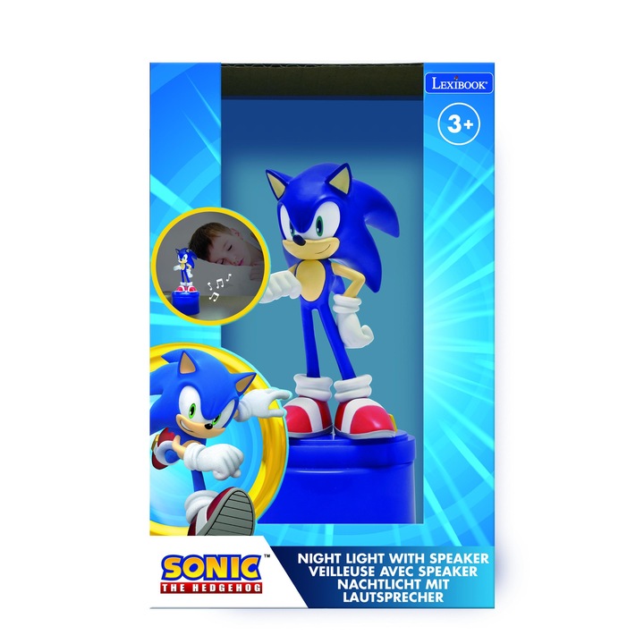 Lampa de veghe Lexibook - Sonic, cu difuzor
