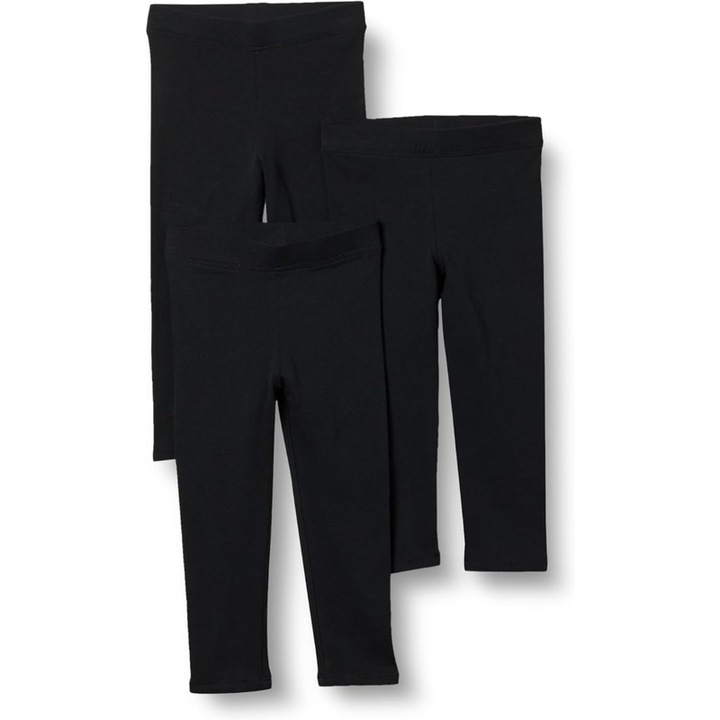 3 darabos lány harisnyanadrág szett, Ronyes, pamut, 43794, Fekete