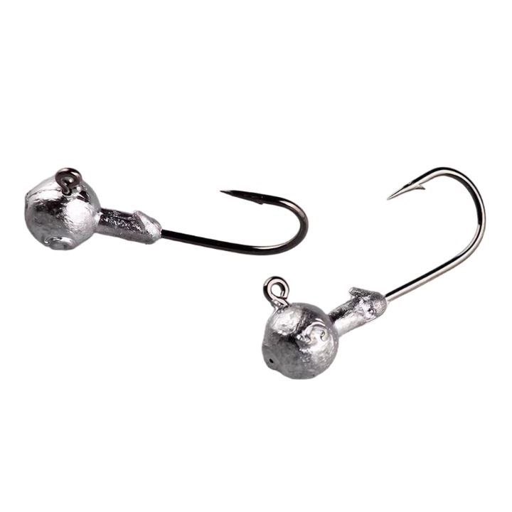 Carlig de pescuit din plumb, argintiu, lucios, set de carlige pescuit