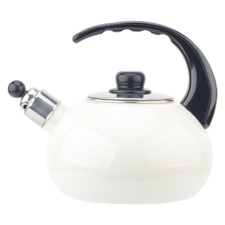 Feniks Oslo zománcozott teáskanna, 2.5 l, krém