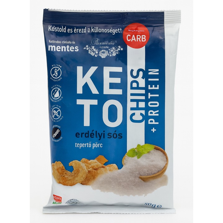 Chips Keto din sorici prajit + Proteina (Zero Carb) 30g Pannonia