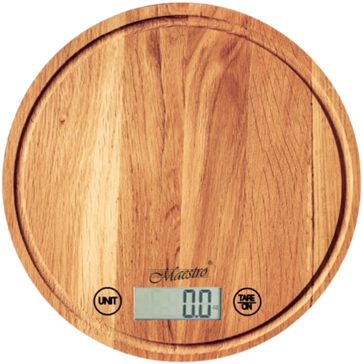 Cantar de bucatarie Maestro MR-1805, sticla, 5kg, 1g, 19x2cm