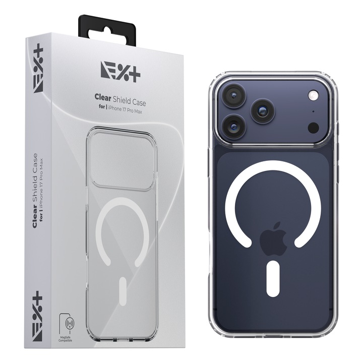 Husa de protectie NOA Mist Shield, compatibila Magsafe, pentru Iphone 17 Pro Max, Clear