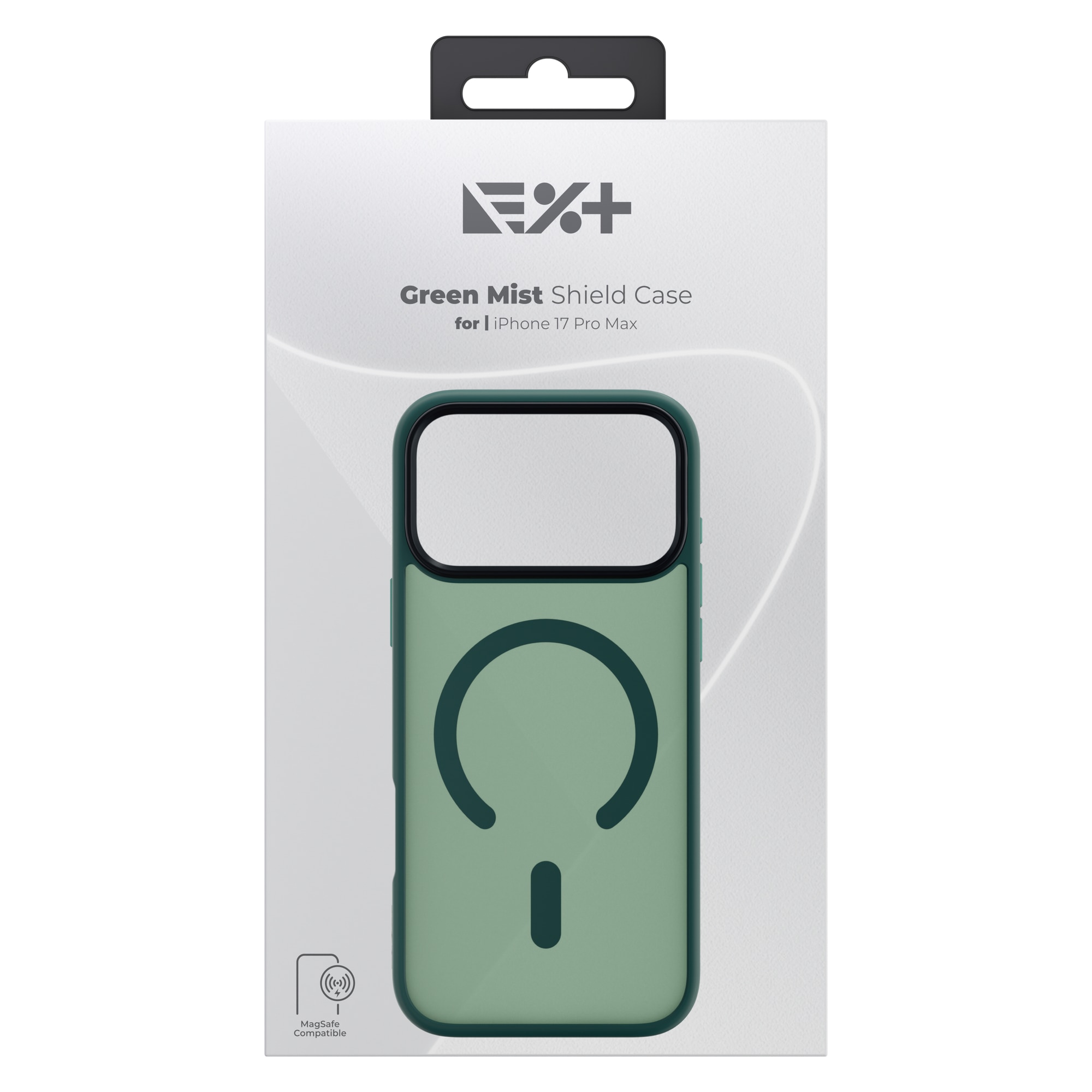 Husa de protectie NOA Mist Shield, compatibila Magsafe, pentru Iphone 17 Pro Max, Verde