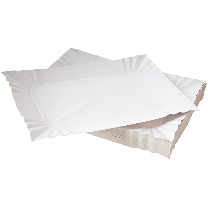 Tavi din hartie, 14x25cm, 500 bucati, alb