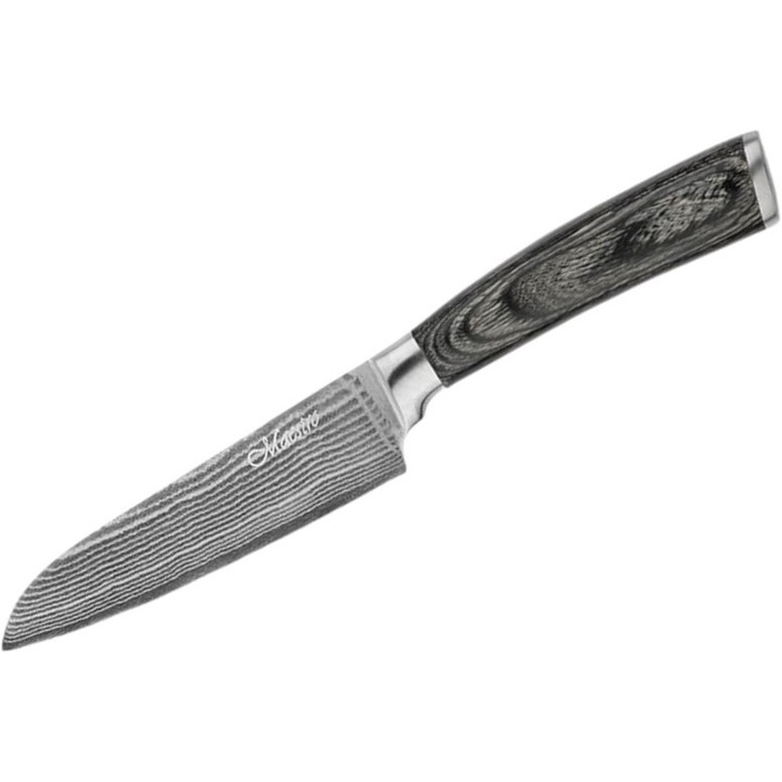 Cutit, Maestro, 5 inch, otel damasc, maner din lemn