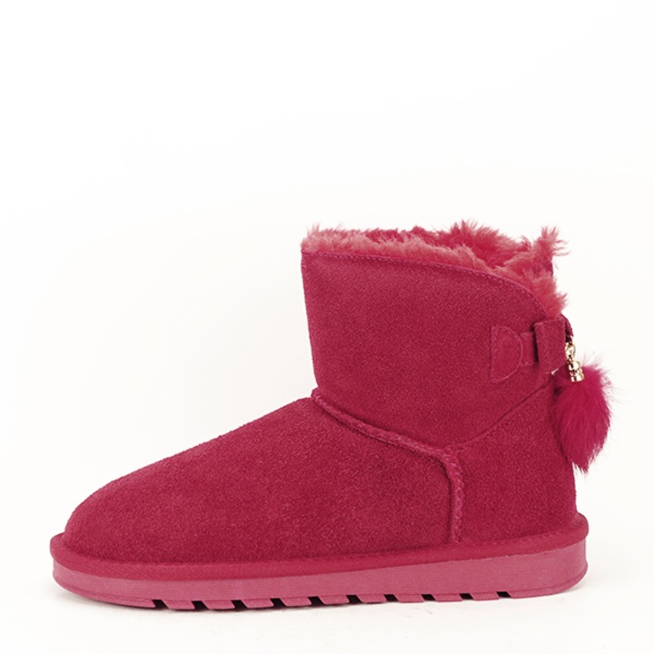 Червени боти от естествена кожа Мара 19 9553, Червен