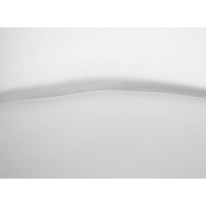 Set de 2 scaune de bar Almada din piele ecologica alb