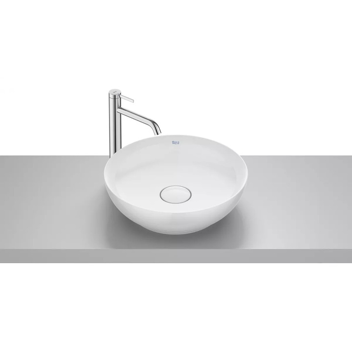 Lavoar tip bol Roca A32787M000, 425 x 425 mm, montare pe blat, Alb